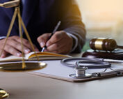 an attorney at a desk