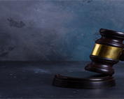 gavel on dark background - tvm