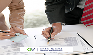 attorney and client looking over notes