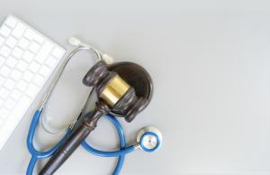 stethoscope and gavel
